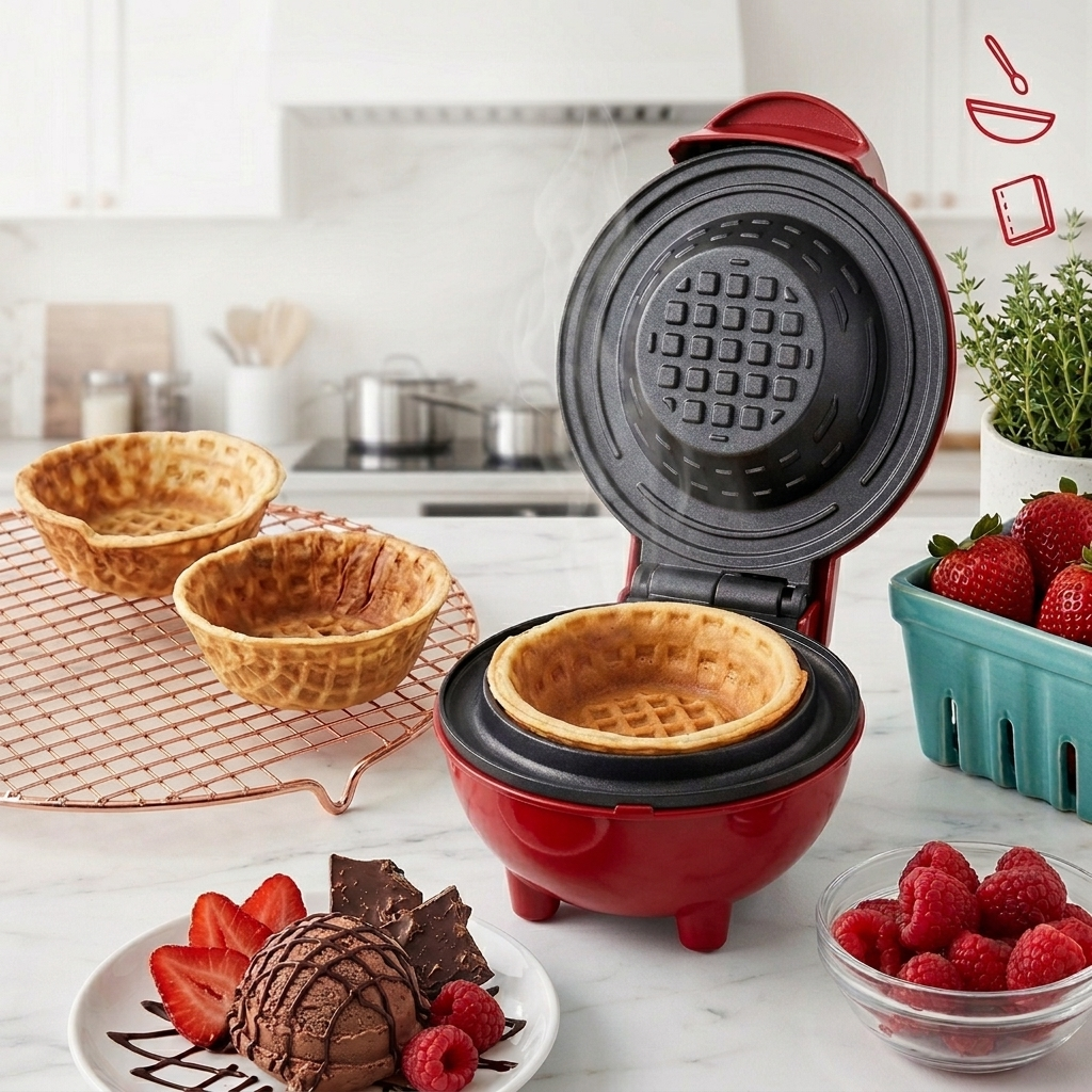 Bowl de Waffles Crujientes