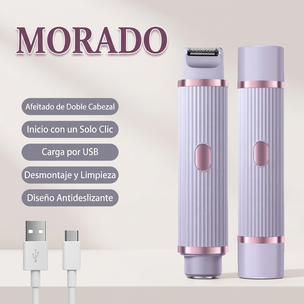 Afeitadora Eléctrica Impermeable 2 en 1