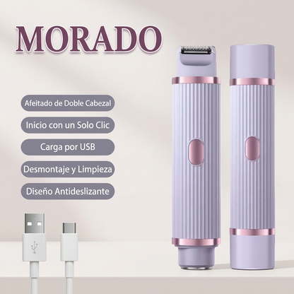 Afeitadora Eléctrica Impermeable 2 en 1
