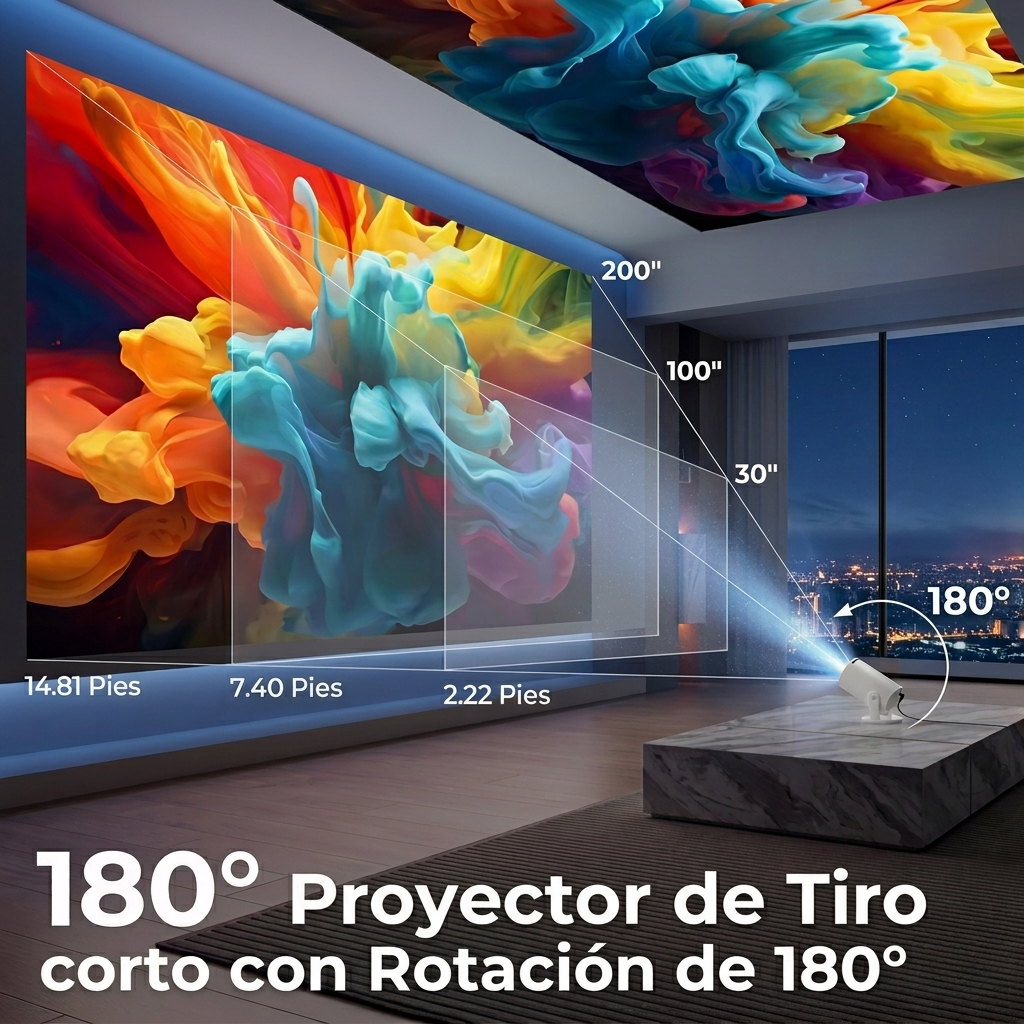 Proyector Versátil Hy300 Pro