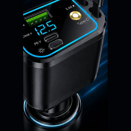 Cargador Carro Celular 4 en 1 Proyector