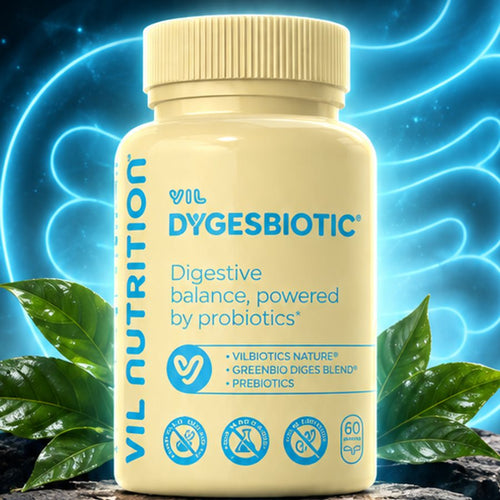 Frasco de VIL Dygesbiotic, 60 cápsulas veganas