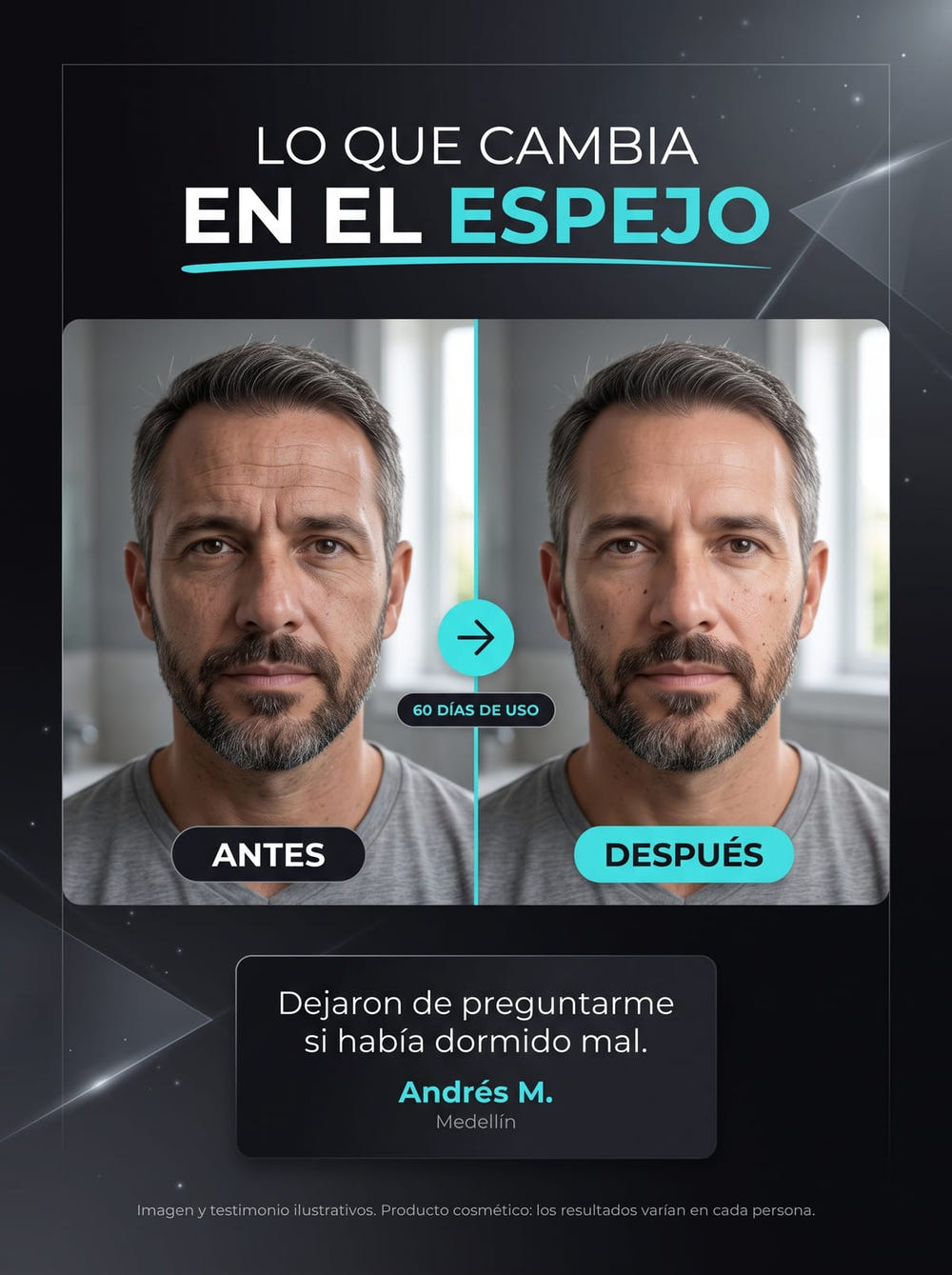 Forge Skin Bálsamo Facial para Hombre transformacion