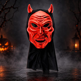 Máscara Diablo Rojo con Capucha