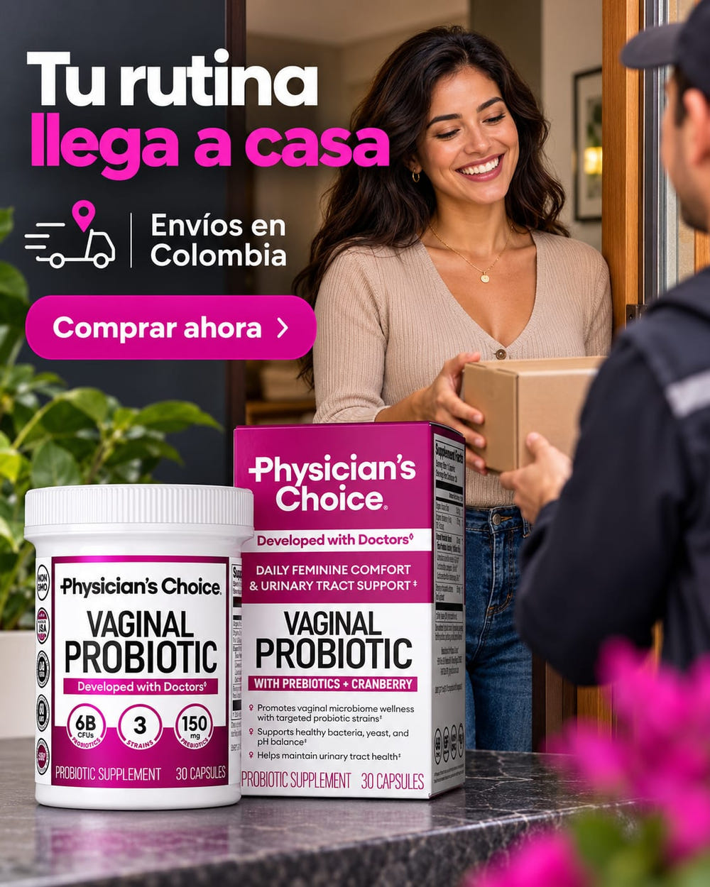 Physician's Choice Probiótico Íntimo Femenino entrega