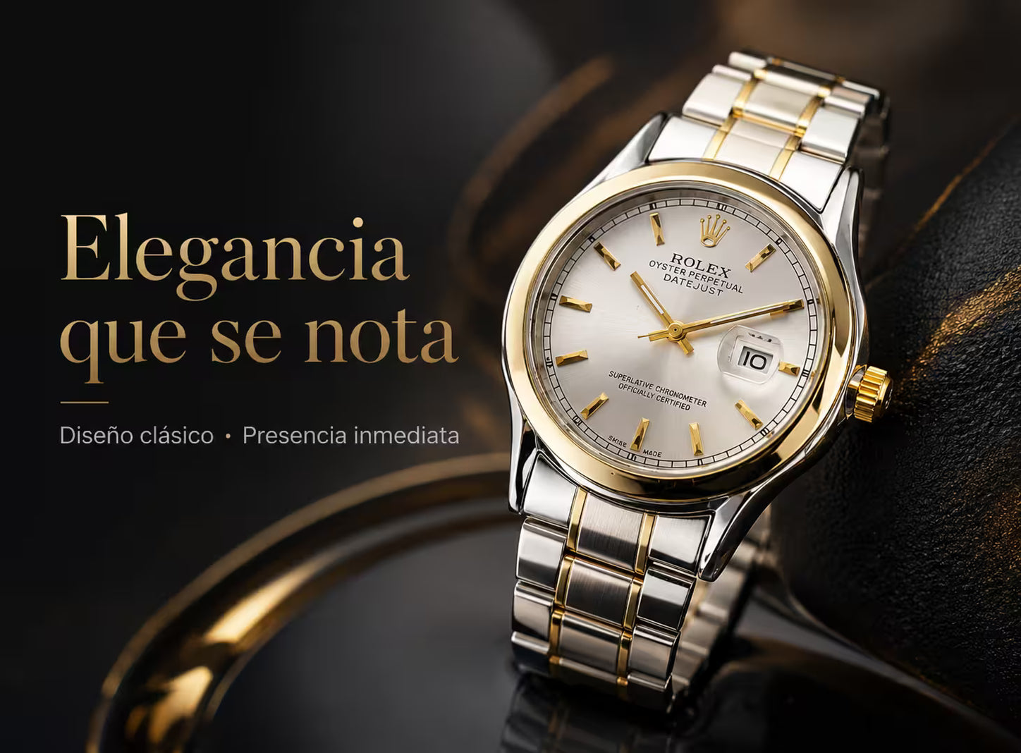 El reloj presidencial en primer plano