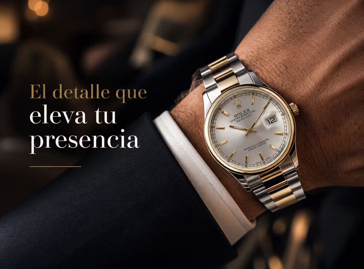 Reloj presidencial en look casual