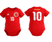 Body Bebé Selección Colombia Roja · frente y espalda